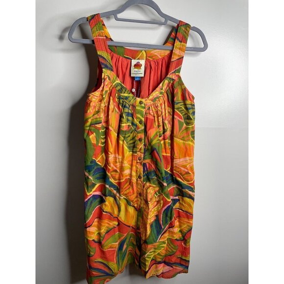 Farm Rio Yellow Garden Mini Dress Size S - Picture 3 of 6